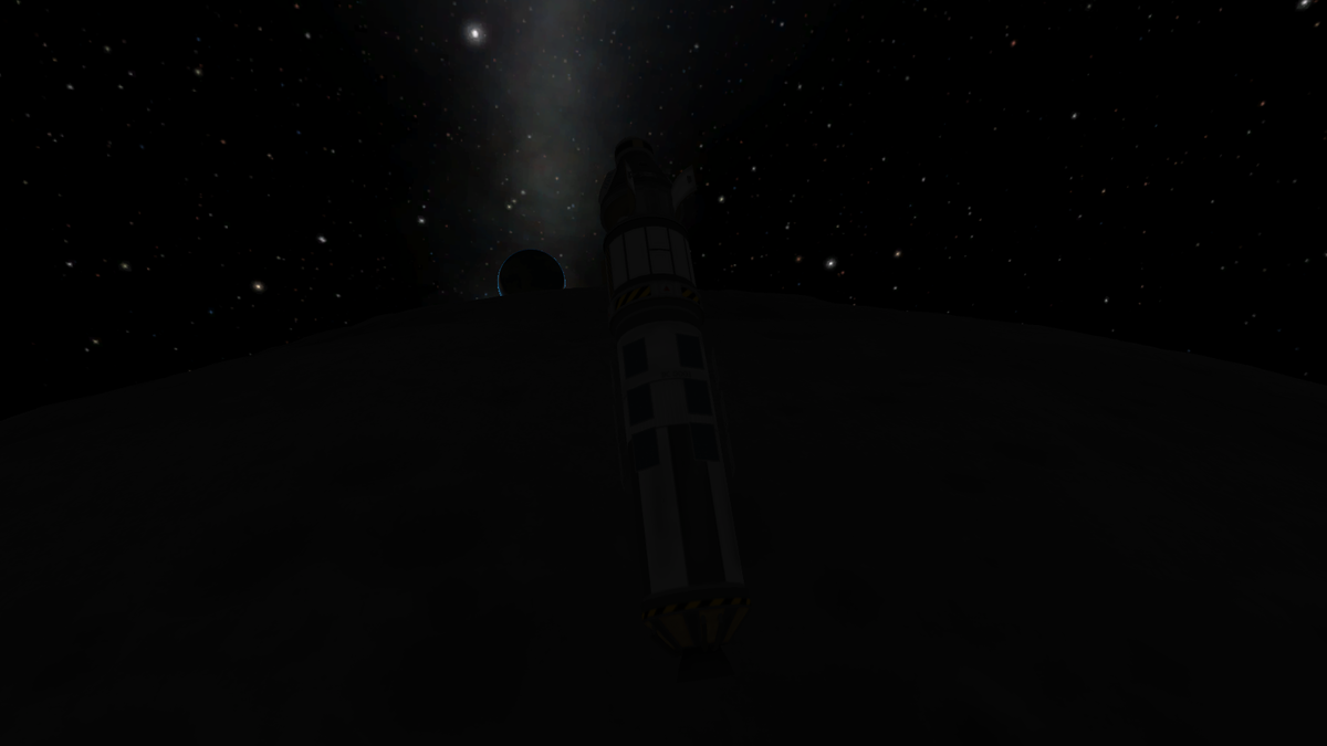 Mun und Kerbin