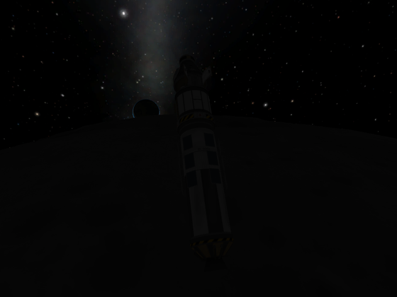 Mun und Kerbin