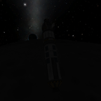 Mun und Kerbin