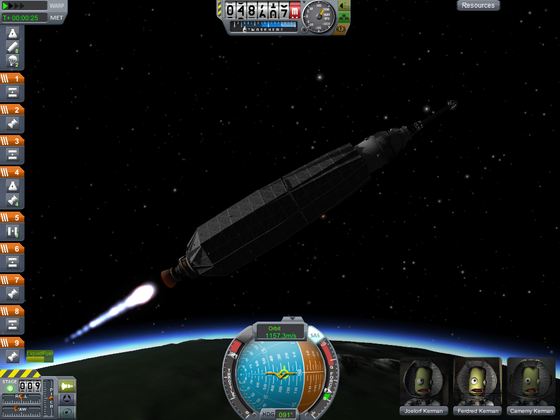 Saturn V (von Jeb) im Orbit