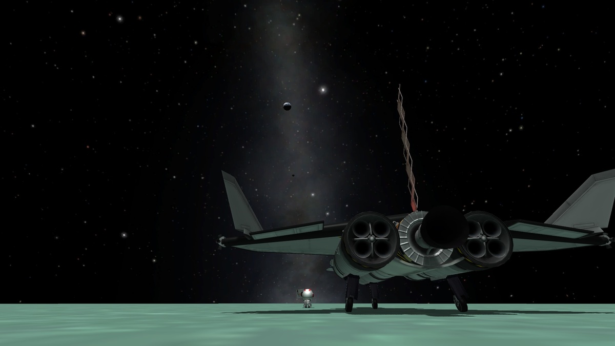 einmal Minmus und zurück mit dem Spaceplane