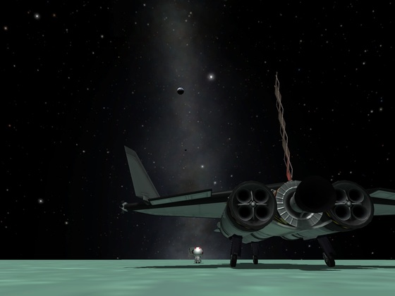 einmal Minmus und zurück mit dem Spaceplane