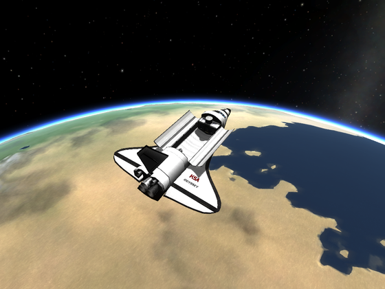 Shuttle "Odyseus" auf dem Weg zur Betankungsstation