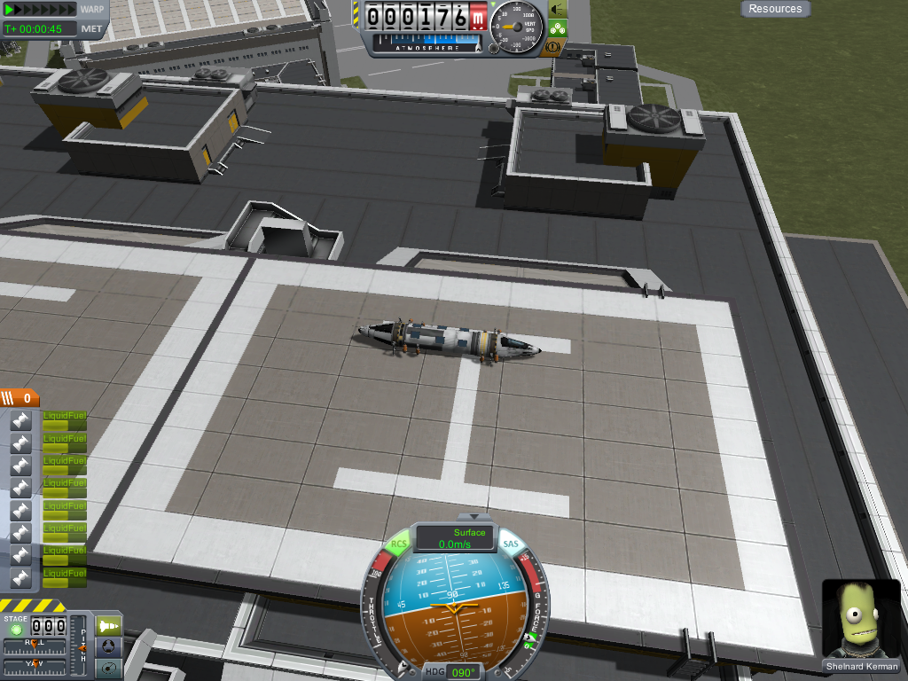 VTOL-Landung