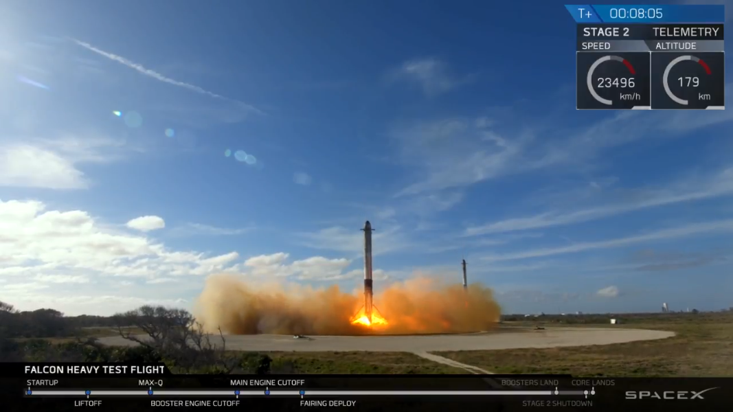 Falcon Heavy Booster Landing