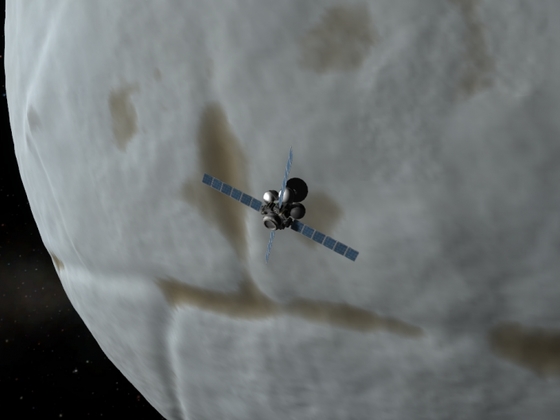 Während Phobos die Oberfläche...