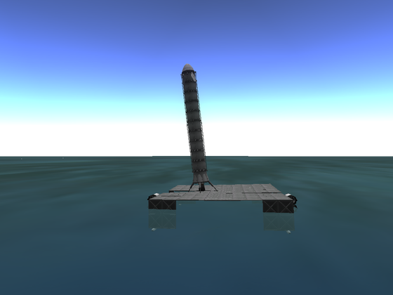 SpaceX Style Barge Landung