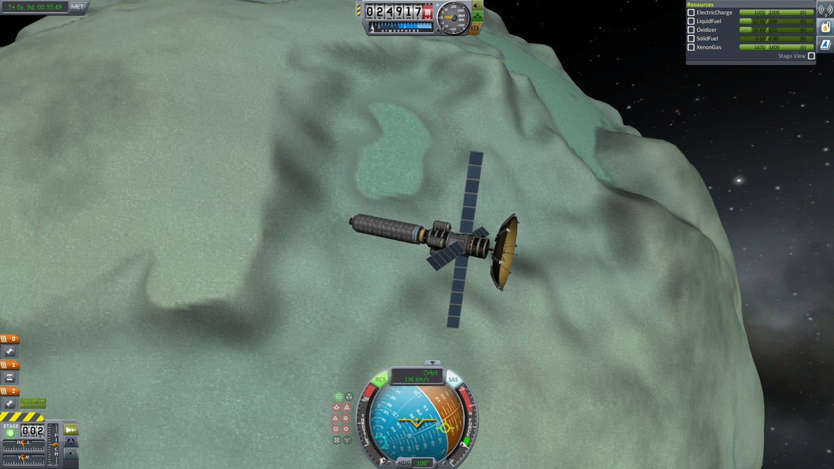 Im Orbit um Minmus