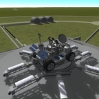 Moon Rover Projekt mit ausgefahrenen Instrumenten