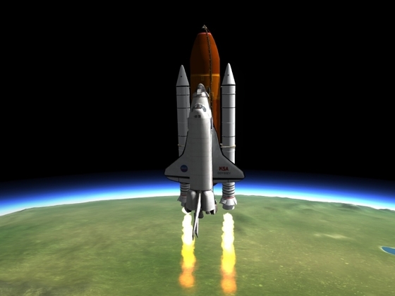 Erster voll Funktionder Space Shuttle in der Version 0,17