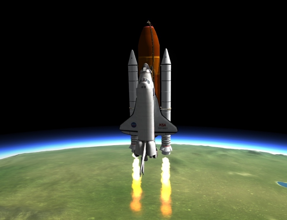 Erster voll Funktionder Space Shuttle in der Version 0,17