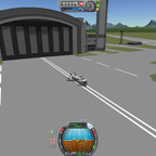 Stopp vor dem Spaceplane Hangar