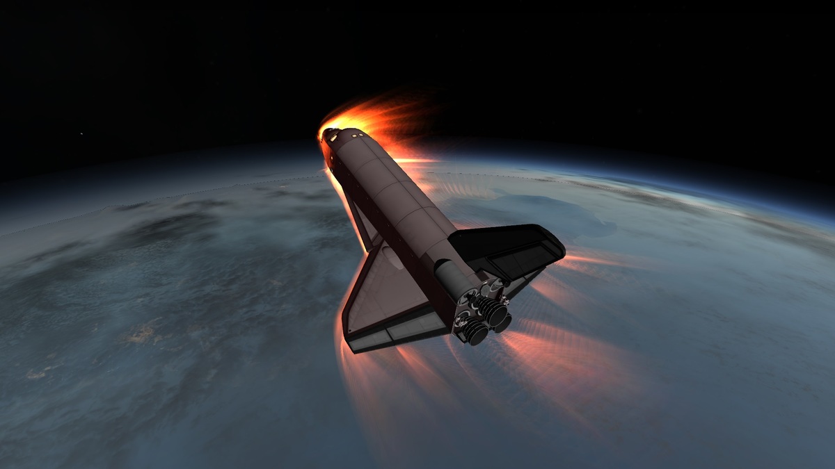 Stock Space Shuttle 1.2.2  Wiedereintritt