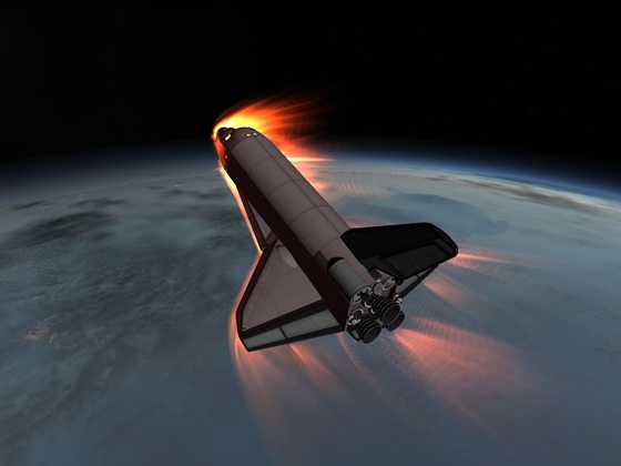 Stock Space Shuttle 1.2.2  Wiedereintritt