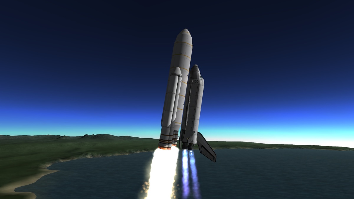Space Shuttle beim start