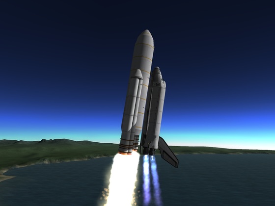Space Shuttle beim start