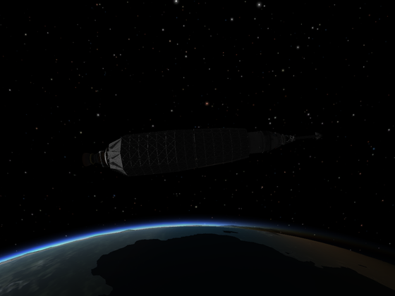 Saturn V (von Jeb) im Orbit