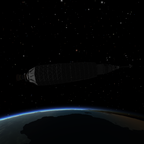 Saturn V (von Jeb) im Orbit