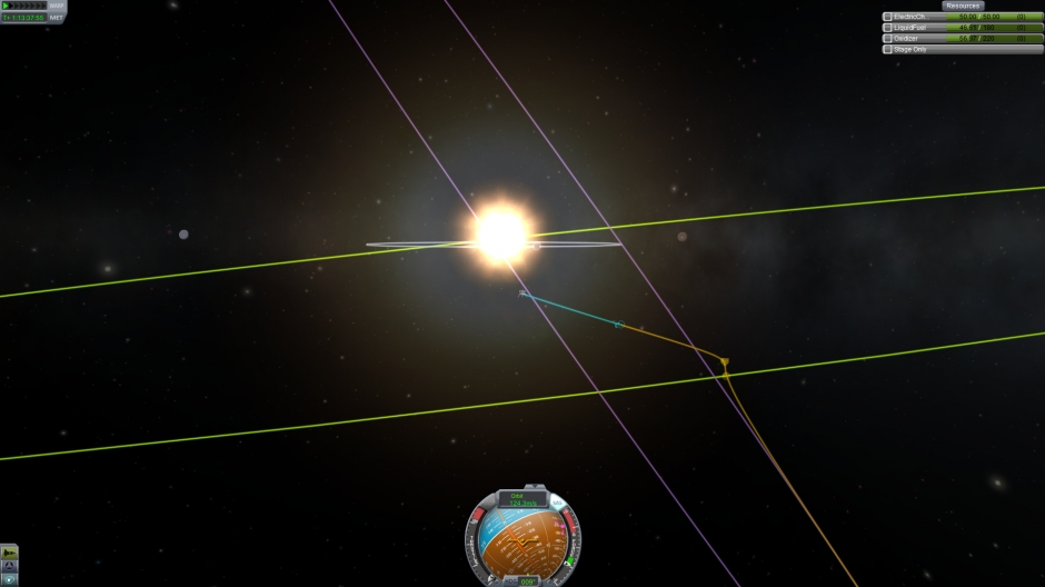 8 Part Rakete für Minmus und zurück Flug