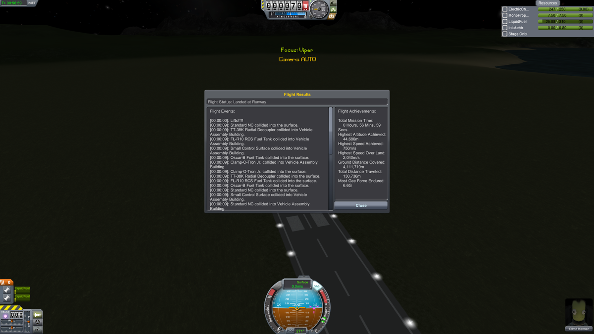 Einmal um Kerbin mit unter 300 Liter Fuel