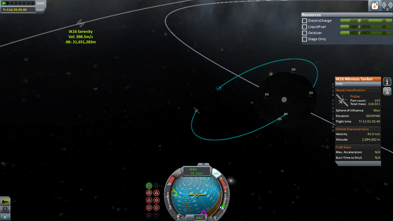 Kostenlose Tankmission nahe Minmus