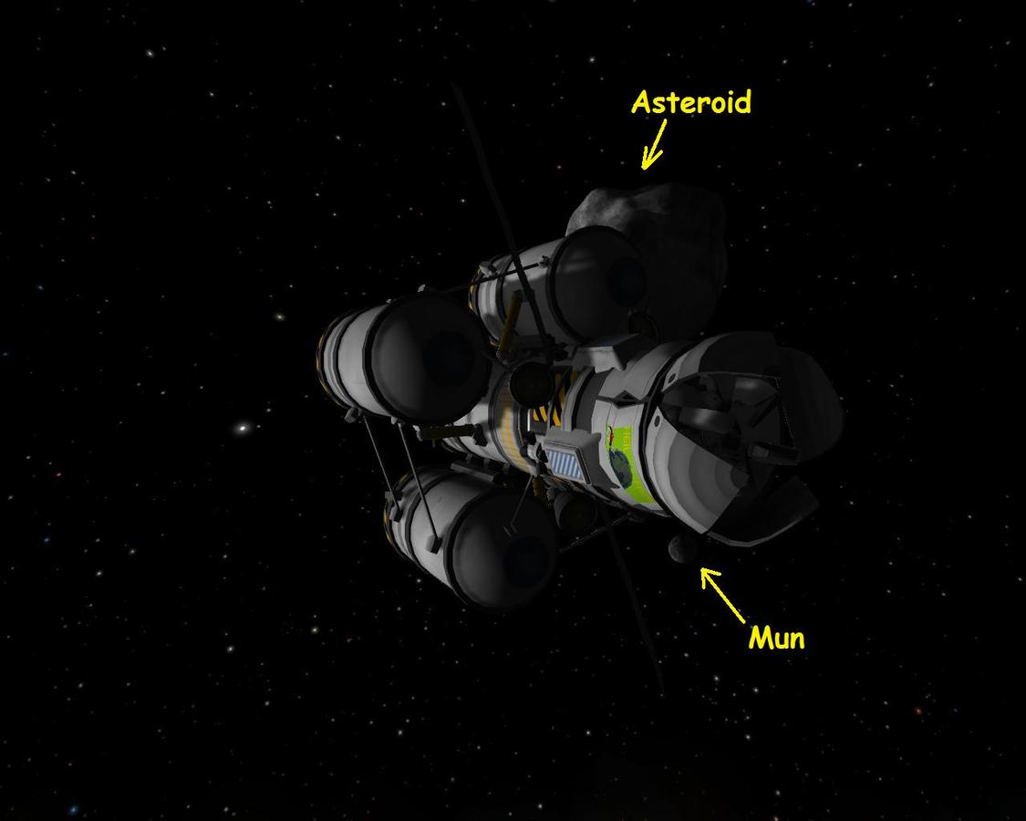 Asteroid und Mun im Kosmos!