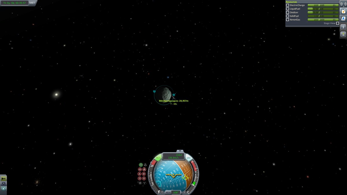 Im Orbit um Minmus