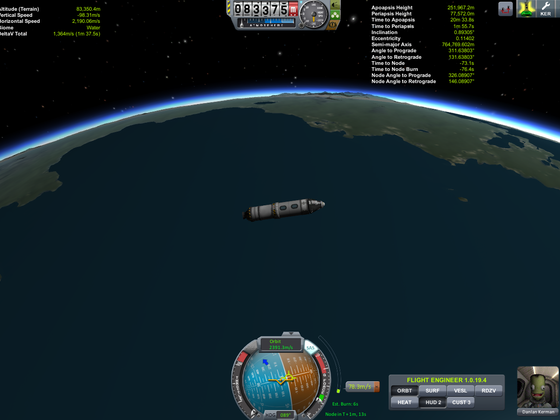 Orbit erreicht