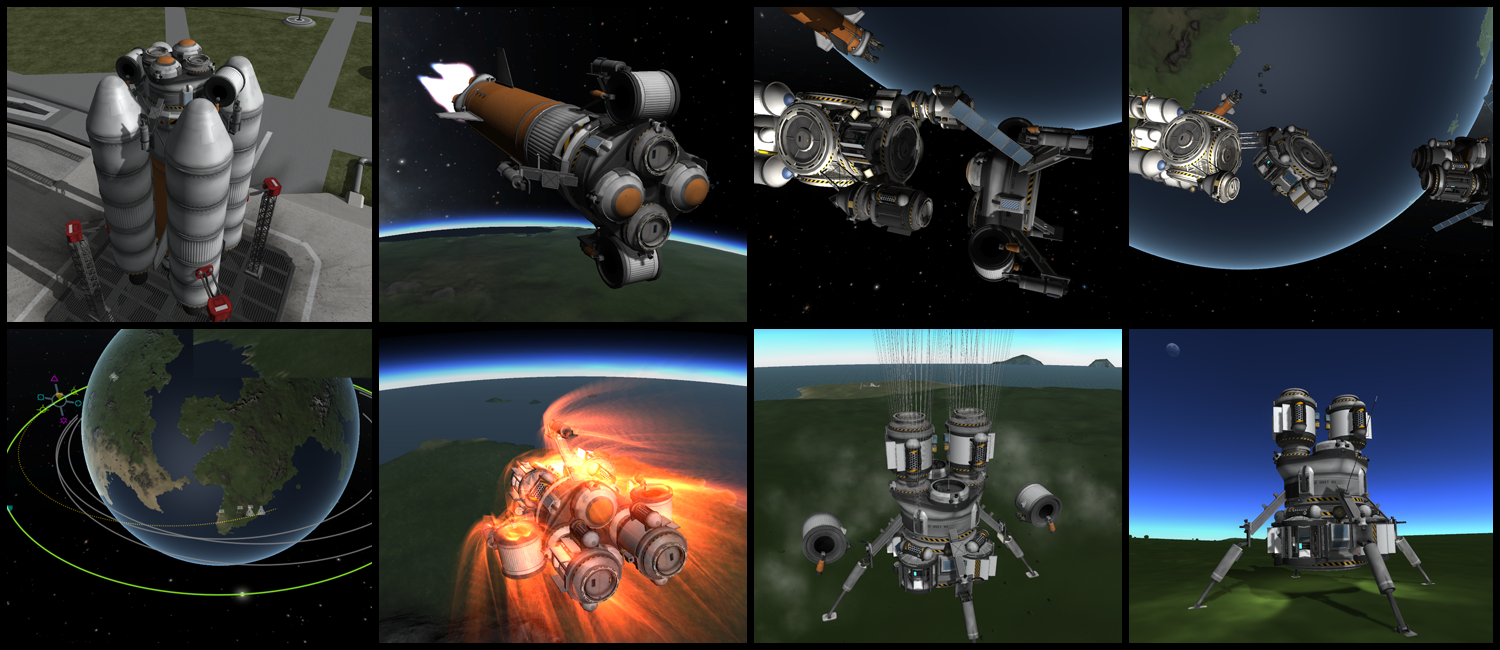 Landung auf Kerbin