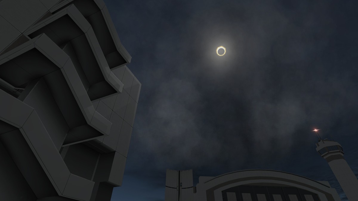 Sonnenfinsterniss auf dem KSP