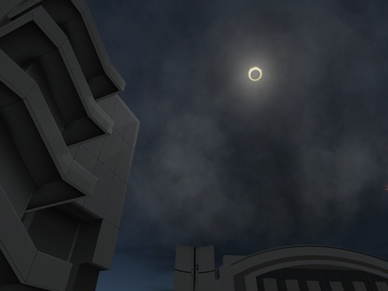 Sonnenfinsterniss auf dem KSP