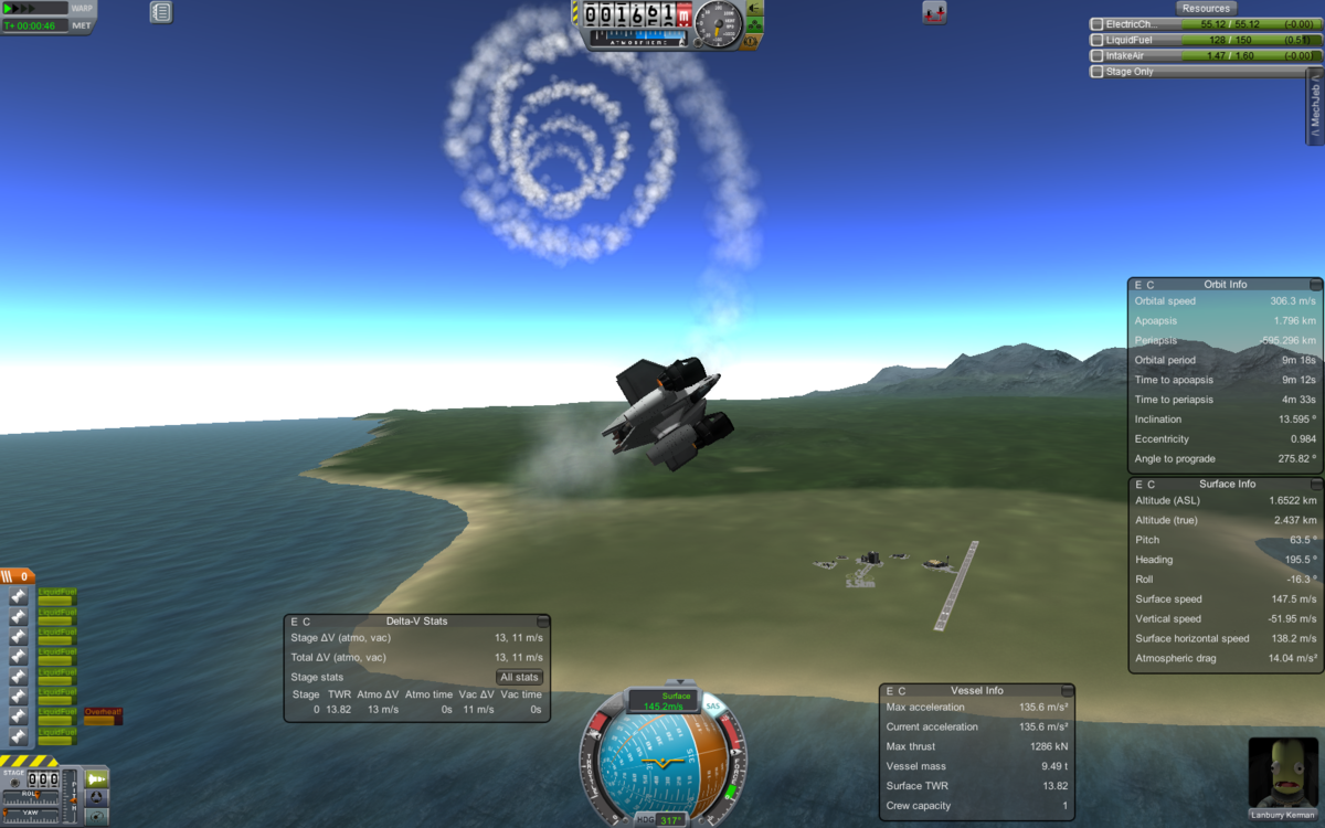 Testflug nach Kerbalart