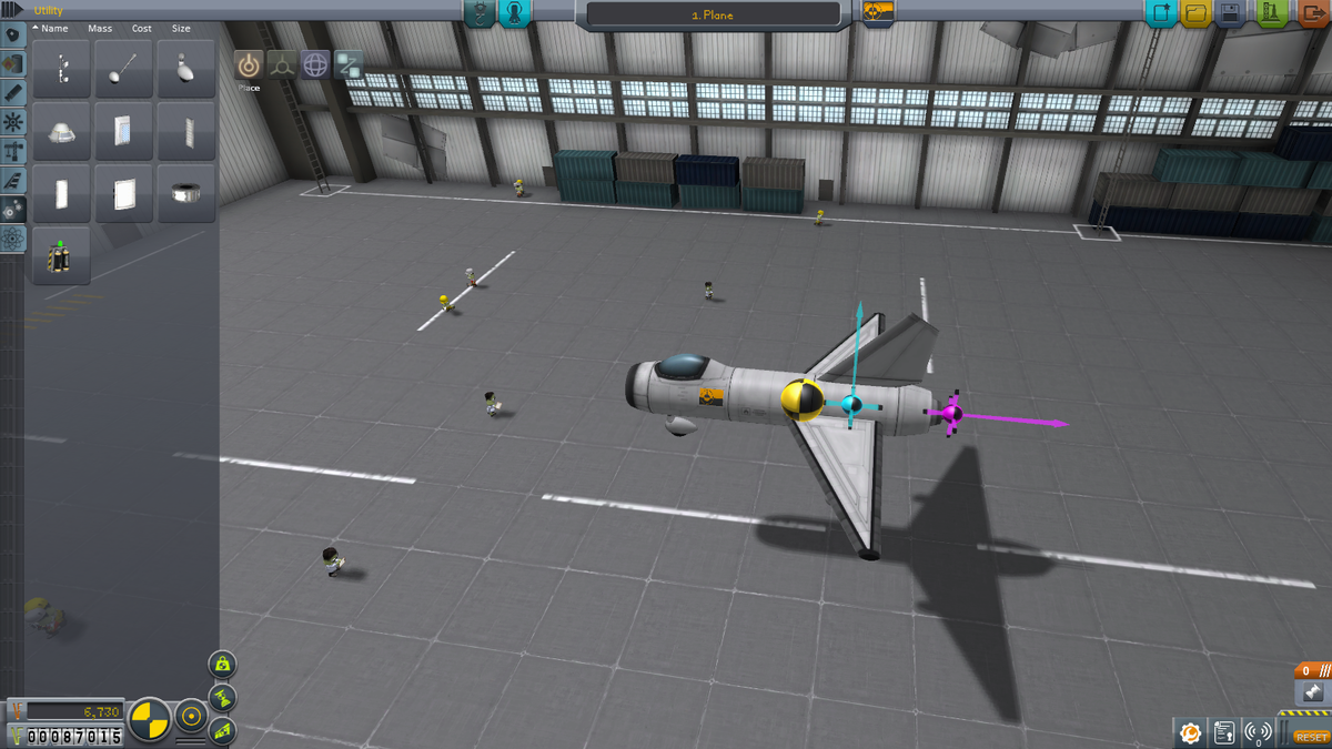 Test Flugzeug