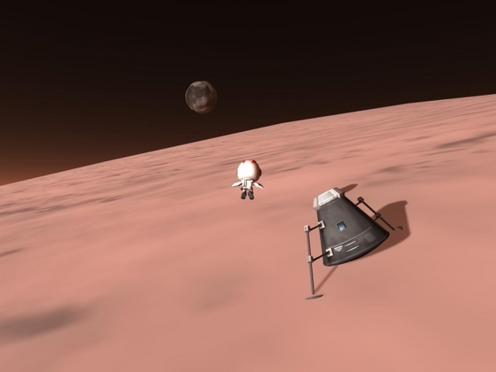 Sprung auf Duna mit Ike am Horizont