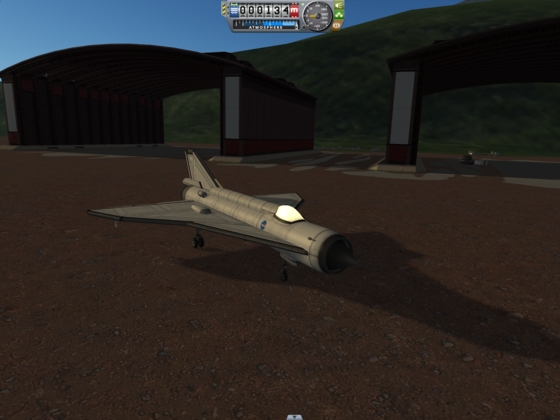 Zur Feier des Tages hat Jeb nochmal seine Lieblingsmaschine aus dem Hangar geholt, die MiG-21 Analog