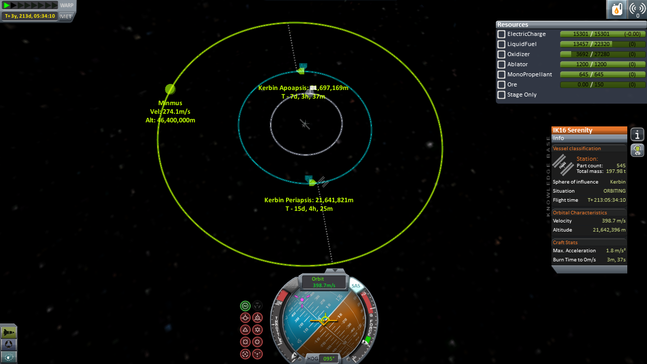 Kostenlose Tankmission nahe Minmus