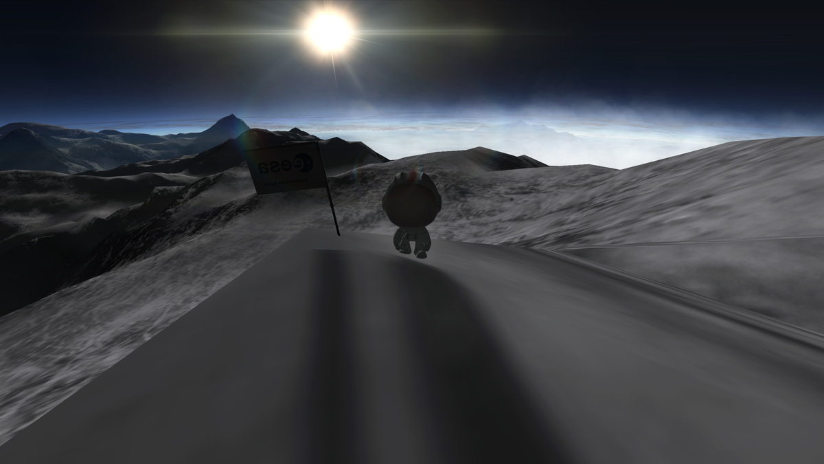 Höchster Ort auf Kerbin - 6767 Meter