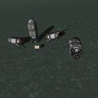 Zwei auf Minmus gefangene Retter