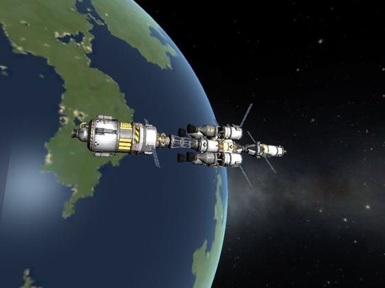 Moon Explorer Alpha im Kerbin Orbit