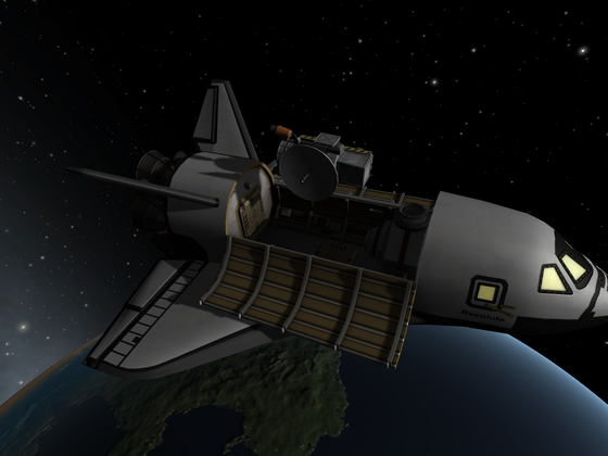 Satelliten-Programm via Spaceshuttle