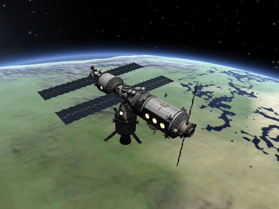 Realscale Kerbin Station