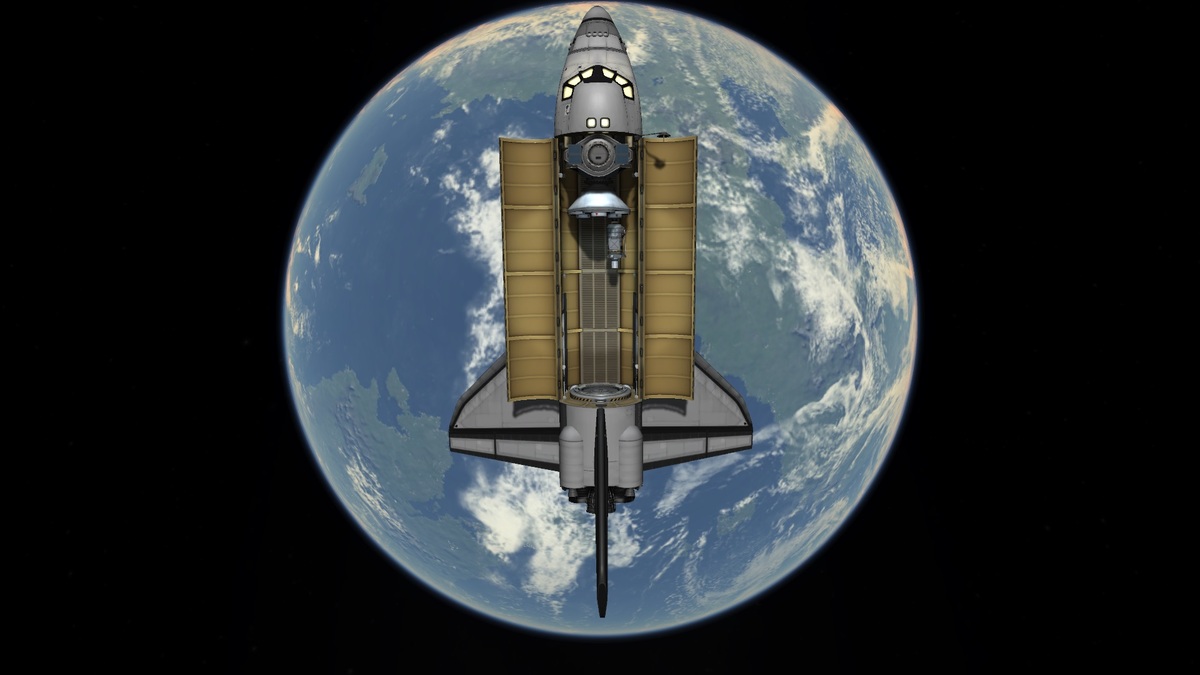 Stock Space Shuttle 1.2.2 beim Com-Sat aussetzen