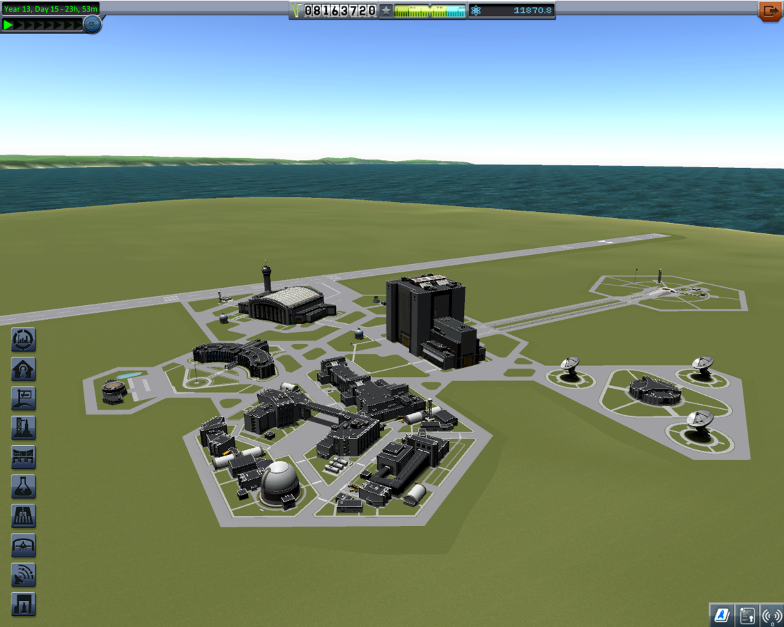 Kerbal Space Center view