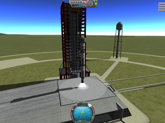 8 Part Rakete für Minmus und zurück Flug