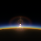 Schwerlast Trägerrakete ohne Booster mit letztem Modul