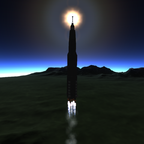 Saturn V (von Jeb) im Orbit