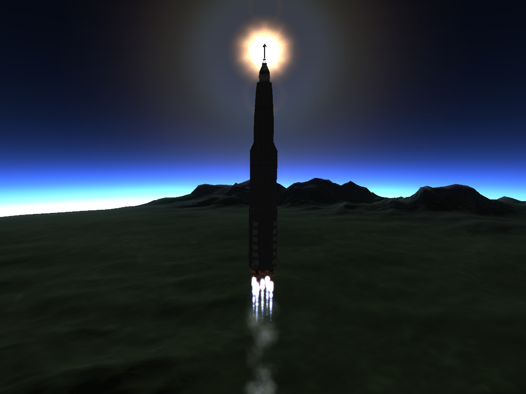 Saturn V (von Jeb) im Orbit