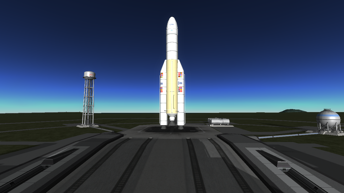 Ariane 5 mit großer Fairing