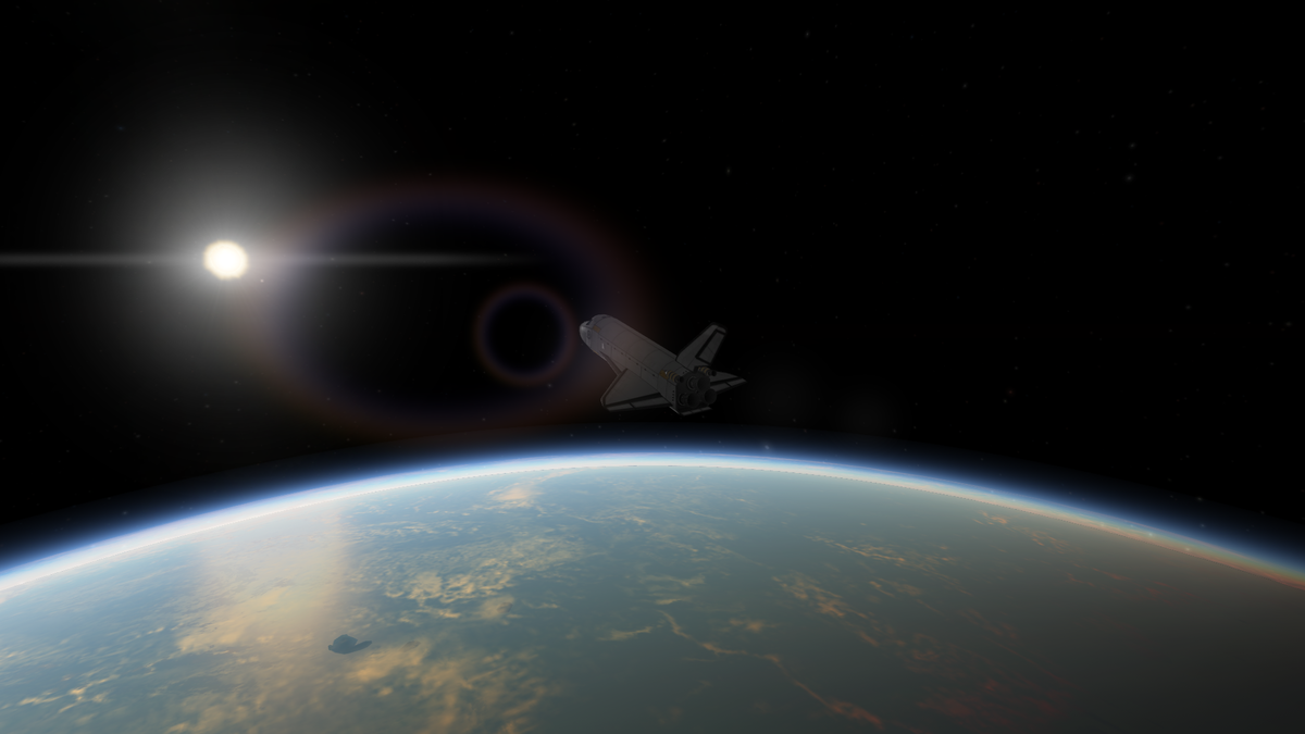 Shuttle reentry!