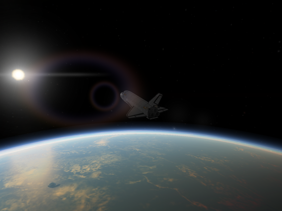 Shuttle reentry!